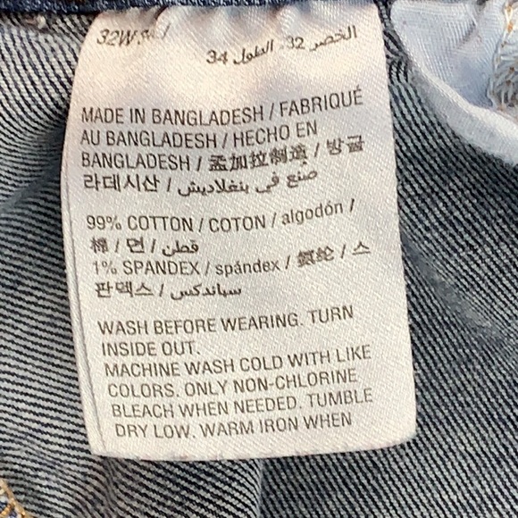 American Rag medium wash blue jeans sz 32 - Picture 3 of 12